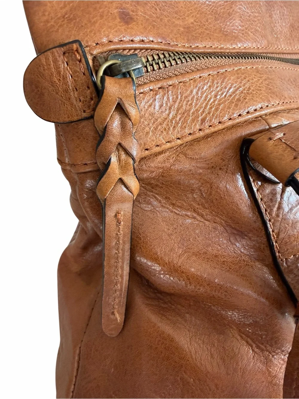 Frye made distressed